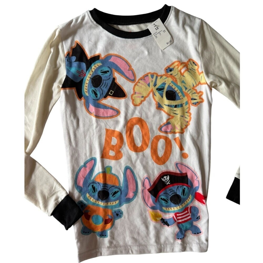 Disney Stitch Halloween 2 PC PJs Youth 12 NWT Family Matching Sleep Sets Target - Picture 5 of 8